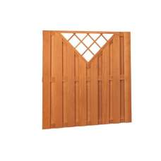 Tuinscherm hardhout 18-planks 14 mm 180 x 180 cm V-trellis