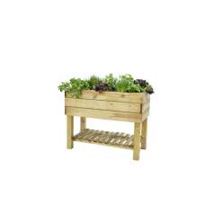 Minigarden robuust grenen 80 x 100 x 50 cm groen geïmpregneerd