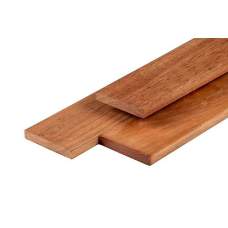 Hardhouten vlonderplank Jatoba glad geschaafd 2,1 x 14,5 cm