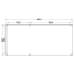 Douglas overkapping geschaafd 550 x 250 cm asymmetrisch 1 zwarte wanden