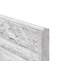 Hout-betonschutting wit/grijs motief i.c.m. 21-planks douglas tuinscherm