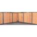 Tuinscherm Casablanca red class wood 90 x 180 cm recht