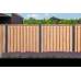 Hout-betonschutting antraciet i.c.m. douglas 19-planks tuinscherm