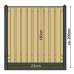 Hout-betonschutting wit/grijs i.c.m. Red class wood 21-planks tuinscherm