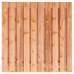 Hout-betonschutting wit/grijs i.c.m. Red class wood 21-planks tuinscherm