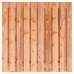 Hout-betonschutting antraciet i.c.m. Red class wood 21-planks tuinscherm