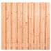 Hout-betonschutting antraciet i.c.m. douglas 19-planks tuinscherm