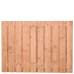 Hout-betonschutting wit/grijs motief i.c.m. 21-planks douglas tuinscherm