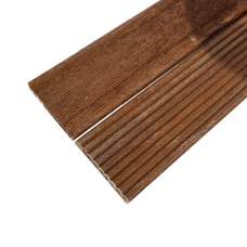 RESTPARTIJ Vlonderplank Bankirai groef/glad hardhout 2,1 x 14,5 x 245 cm RESTPARTIJ Vlonderplank Bankirai groef/glad hardhout 2,1 x 14,5 x 245 cm