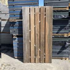 RESTPARTIJ Tuindeur privacy hardhout 195 x 100 cm (incl. slot) RESTPARTIJ Tuindeur privacy hardhout 195 x 100 cm (incl. slot)