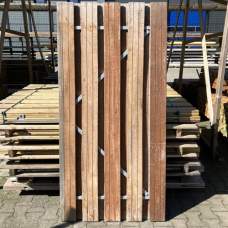 RESTPARTIJ Tuindeur privacy hardhout 195 x 90 cm RESTPARTIJ Tuindeur privacy hardhout 195 x 90 cm