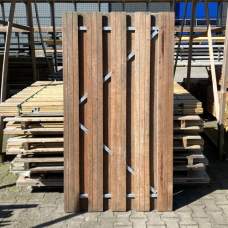 RESTPARTIJ Tuindeur solide hardhout 180 x 100 cm RESTPARTIJ Tuindeur solide hardhout 180 x 100 cm