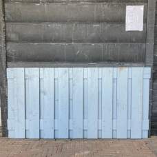 RESTPARTIJ Tuinscherm grijs gespoten 21-planks 90 x 180 cm RESTPARTIJ Tuinscherm grijs gespoten 21-planks 90 x 180 cm
