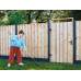 Tuindeur Privacy douglas 195 x 120 cm recht met RVS-slot