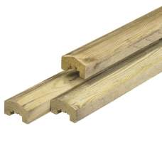 Afdeklat geïmpregneerd piramide 2-planks 180 cm