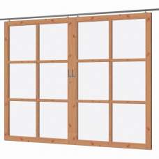Lariks/Douglas XL deluxe dubbele schuifdeur 300 x 227,4 cm 42.8074