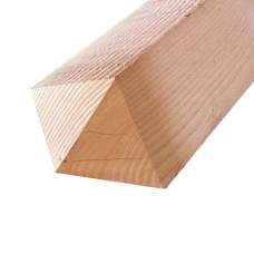 Tuinpaal lariks/douglas geschaafd 14 x 14 x 125 cm diamantkop