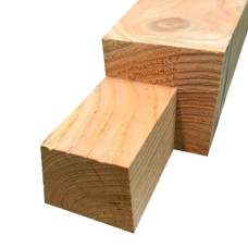 Tuinpaal lariks/douglas geschaafd 14 x 14 x 300 cm met keep