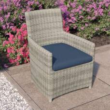 Wicker stoel Georgetown grijs gemêleerd Wicker stoel Georgetown grijs gemêleerd