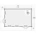 Blokhut Hildegard 570 + 80 x 380 + 80 cm