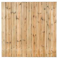 Tuinscherm geïmpregneerd grenen 23 planks 180 x 180 cm 149335