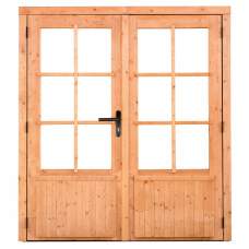 Red Class Wood dubbele deur 185  x 205 cm 8-ruits