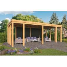 Lariks / Douglas DHZ plat dak Brammelo 750 x 355 x 265 cm Lariks / Douglas DHZ plat dak Brammelo 750 x 355 x 265 cm