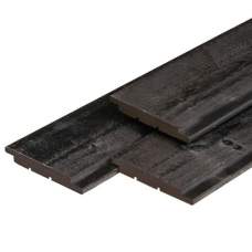 Channel siding vuren zwart gespoten 1,8 x 14,5 cm