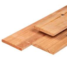 Schuttingplank red class wood geschaafd 1,6 x 14 cm