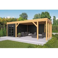 Lariks / Douglas DHZ plat dak Vriezenveen 750 x 355 x 265 cm Lariks / Douglas DHZ plat dak Vriezenveen 750 x 355 x 265 cm
