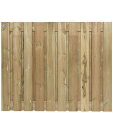 Tuinscherm geïmpregneerd vuren 21 planks 150 x 180 cm 137858