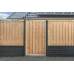 Tuindeur Privacy douglas 195 x 100 cm recht met RVS-slot