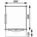 Blokhut 3032 Interflex 300 x 300 + 120 cm