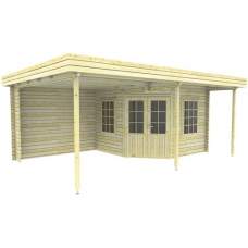 Blokhut 3056Z Interflex 566 x 290 + 100 cm Blokhut 3056Z Interflex 566 x 290 + 100 cm