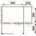 Blokhut 4x3+2Z Complete Interflex 400 + 150 x 300 + 200 cm