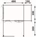 Blokhut 4x3+3Z Complete Interflex 400 + 150 x 300 + 300 cm