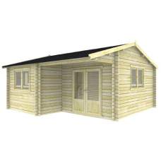 Blokhut 5757 50/50 Twinskins Interflex 590 x 590 cm Blokhut 5757 50/50 Twinskins Interflex 590 x 590 cm