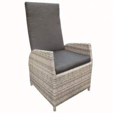 Wicker stoel Gilford grijs gemêleerd Wicker stoel Gilford grijs gemêleerd