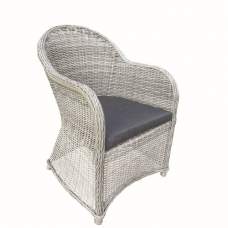 Wicker luxe stoel Glenwood grijs gemêleerd Wicker luxe stoel Glenwood grijs gemêleerd