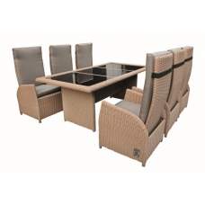 Wicker dinnerset Lexington licht bruin Wicker dinnerset Lexington licht bruin