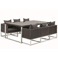 Wicker dinnerset luxe Springfield zwart Wicker dinnerset luxe Springfield zwart