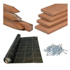 Vlonder totaalpakket kapur glad 27 mm hardhouten regels Vlonder totaalpakket kapur glad 27 mm hardhouten regels