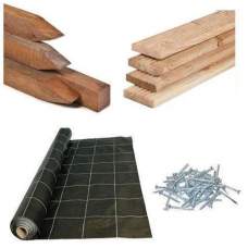 Vlonder totaalpakket lariks 28 mm hardhouten regels Vlonder totaalpakket lariks 28 mm hardhouten regels