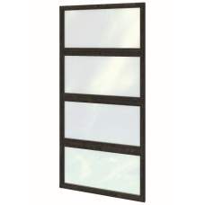 Wandmodule dubbel modern zwart gespoten 99 x 210 cm 41.3011 Wandmodule dubbel modern zwart gespoten 99 x 210 cm 41.3011