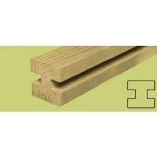 Sponningpaal tussenmodel geïmpregneerd vuren 9,5 x 9,5 x 300 cm 134857 Sponningpaal tussenmodel geïmpregneerd vuren 9,5 x 9,5 x 300 cm 134857
