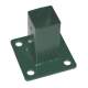 Stalen bodemplaat 10 x 10 cm groen 103570