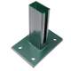 Stalen bodemplaat 10 x 15 cm groen 103571