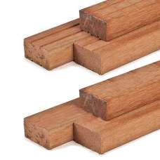 Ligger hardhout geschaafd 4,4 x 6,8 x 300 cm