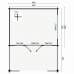 Blokhut Bolton 440 x 340 + 223 cm