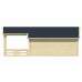 Blokhut Liverpool 540 + 154 x 540 + 223 cm onbehandeld